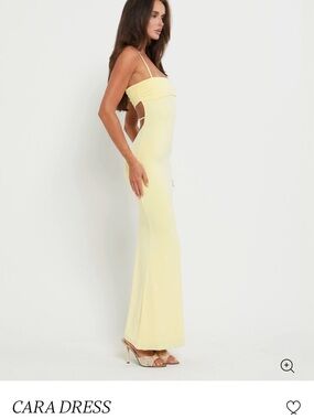 Tiger Mist Cara Yellow Strappy Maxi Dress